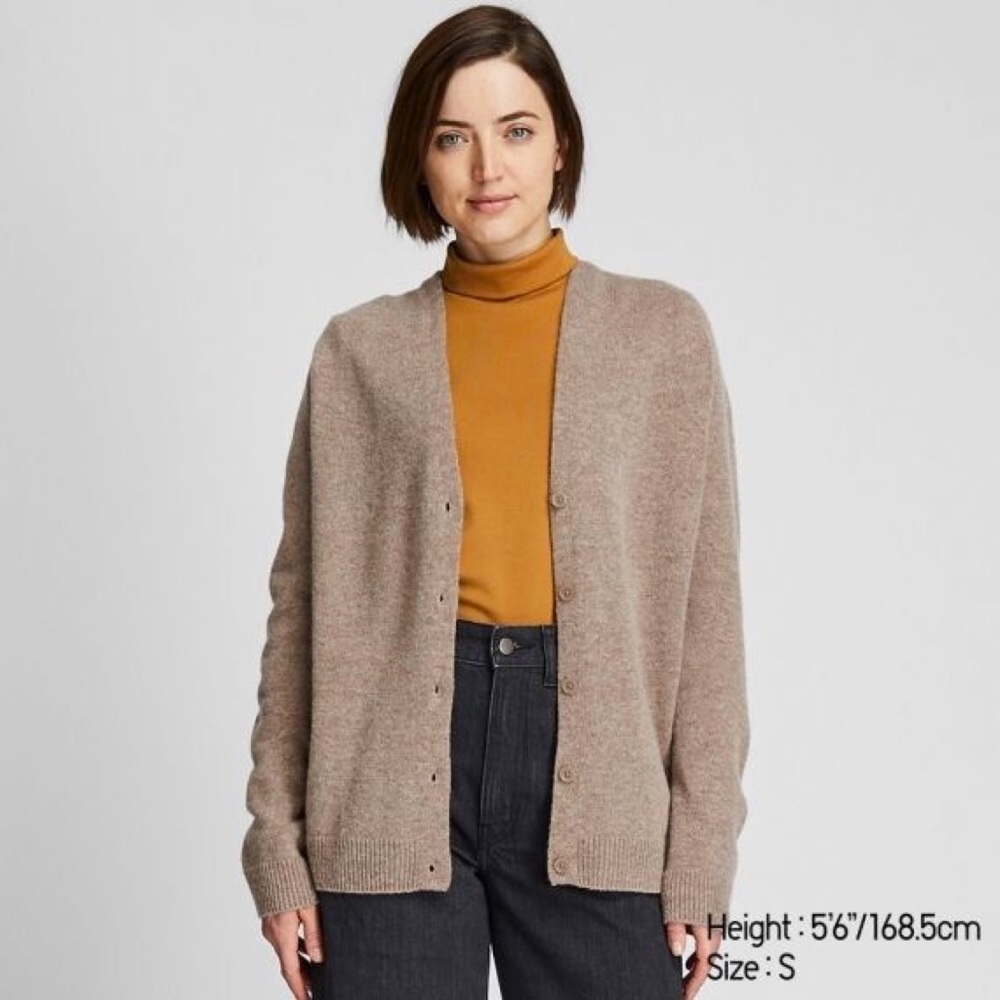 Lambswool V Neck Cardigan